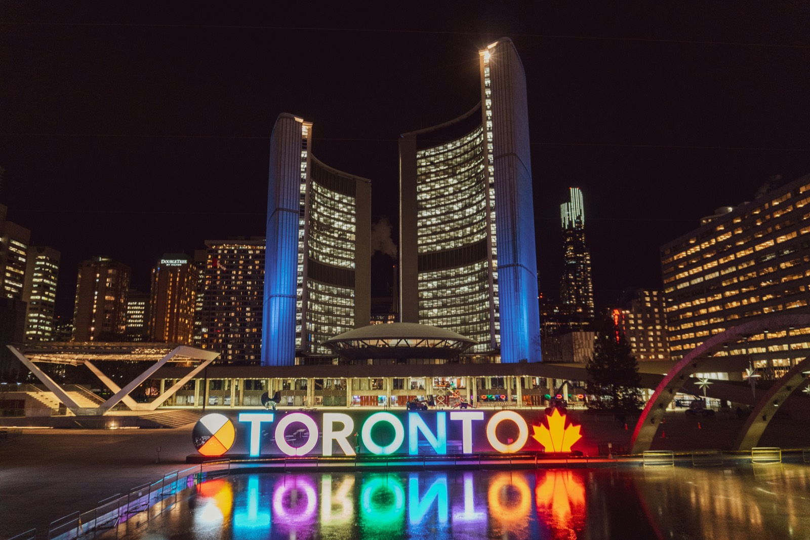 The Toronto sign at Nathan Phillips Square
